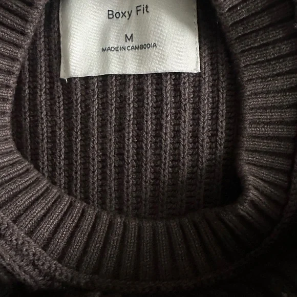 🚨3 FOR $30 🚨Hollister Men's Brown Ribbed Sweater - Picture 2 of 2